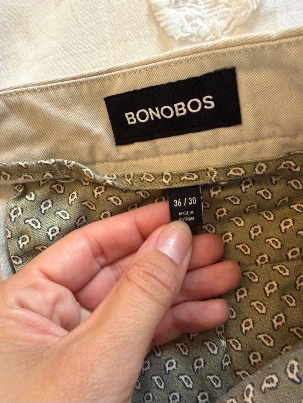 Bonobos slim chino tan pant 36/30 - Picture 4 of 6
